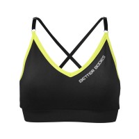 Cпортивный топ Better Bodies Cherry Н. Short Top, Black/Lime